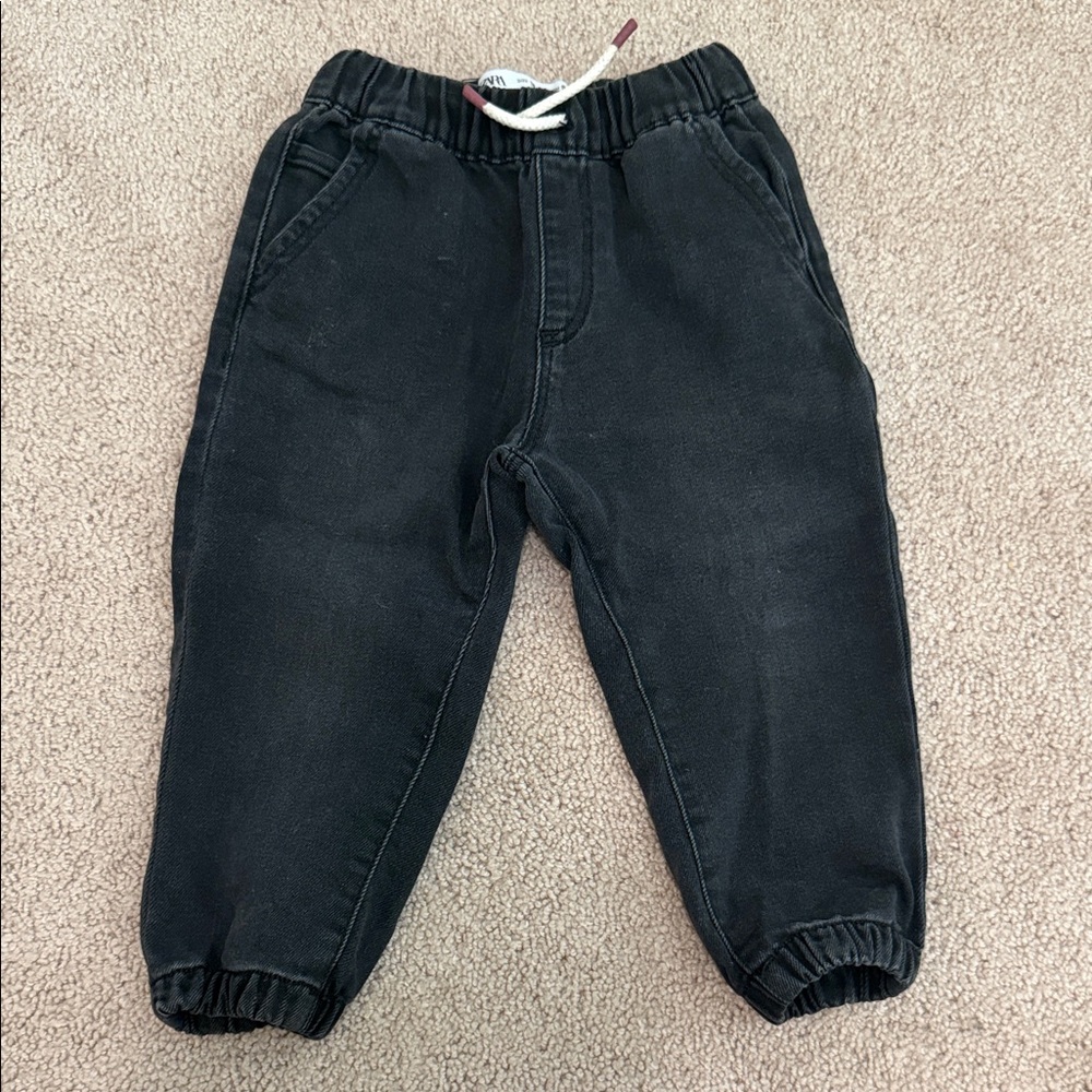 Zara Kids Charcoal Jogger Pants